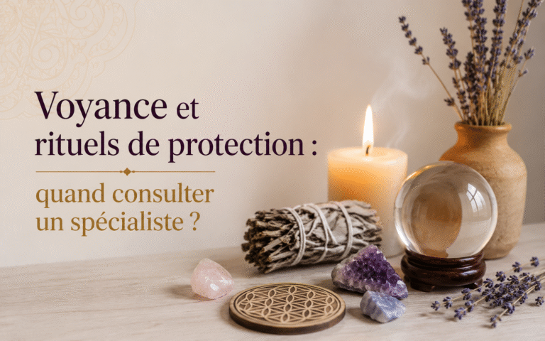 Bannière de l'article : oyance& rituels de protection
